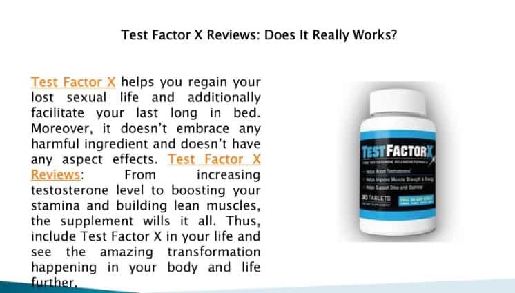 Do Not Buy *Test Factor X* All Side Effects Revealed!